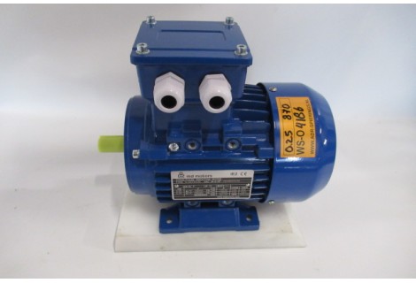 .0,25 kW 870 rpm B3 Asmaat 14 mm. NEW